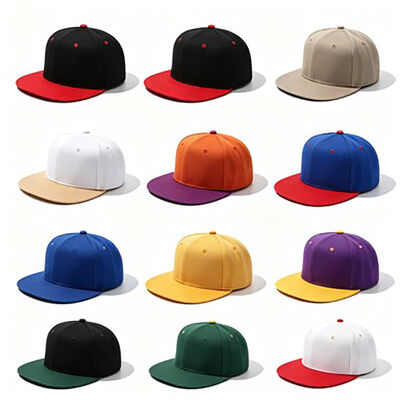 Pamuk Flat Brim Snapback Şapkalar Sabit kumaşlı özelleştirilmiş logo Şehir moda spor etkinlikleri ve sıradan için ideal