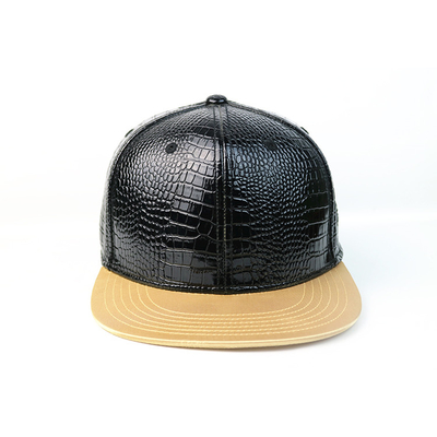 3D Nakış PU Düz Ağız Snapback Şapka / Hip Hop Floresan Kap