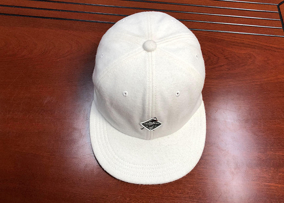 Kadife Nakış Baskı Logosu Düz Snapback Şapka Polyester Kompozisyon Kumaş