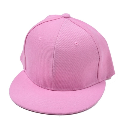 Bahar için Ayarlanabilir Açık Düz 6 Panel Snapback Beyzbol Şapkası Düz ​​Brim