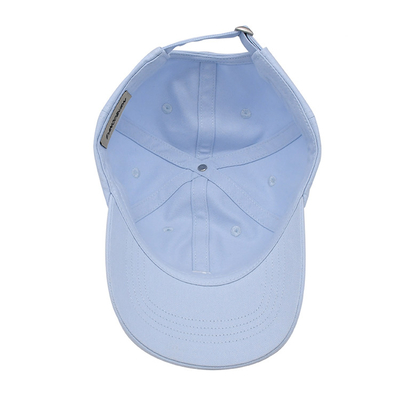 Ayarlanabilir Düz Beyaz Beyzbol Şapkası 6 Panel 56cm Ortak Kumaş