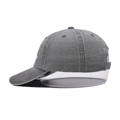 6 Panel Vintage Yıkanmış Pamuk Dimi Rahat Beyzbol Şapkaları Özel Nakış Logosu