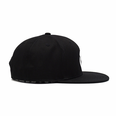 Unisex Düz Kenarlı Snapback Kap Kabartmalı Desen Plastik Toka ODM