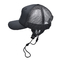 Siyah 5 Panel Spor Şoför Şapkası Polyester File Geri İşlemeli Özel Logo