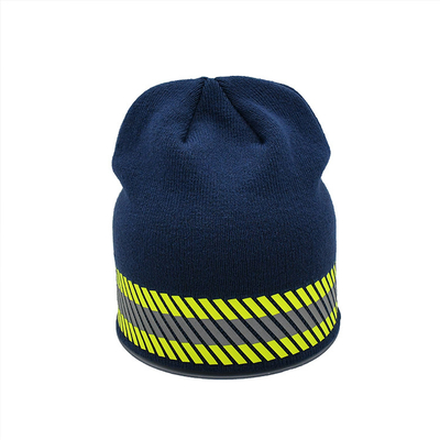 Günlük Günler İçin Özel Logo Polyester Örgü Bere Şapkalar 58CM Çevresi