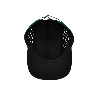 Logo Dokuma Etiket Ects ​​Lazer Kesim Panelli Özelleştirilmiş 5 Panel Camper Şapka