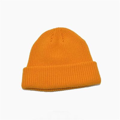 Kış için özel sarı örgü şapkalar 58cm Unisex yetişkin