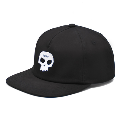 Düz vizörlu beş panelli Snapback Kapak 6 Havalandırma için gözlük 6 gözlük