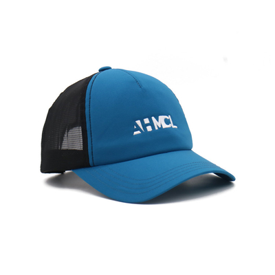 Yaz 5 Panel Kamyoncu Şapkası Özel Logo nakışlı Seyahat Spor Beyzbol Şapkası Mesh Erkekler Plain Foam Blank