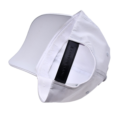 Özelleştirilebilir 6 Panel Beyzbol Başlığı Eğimli Zirve Tarzı Kauçuk Yama Logo