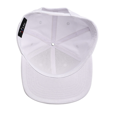 100% Pamuk 5 Panel Özel 3D nakış Logo Dışarıda Spor Kapak Plastik Bağlama Snapback Kapak