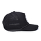 Özel Kauçuk PVC Logo Kamyon Şapkası 5 Panel Su geçirmez Lazer Delik İpi Golf Şapkaları Koşu Spor Şapkası Erkek