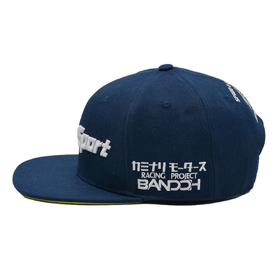 Erkekler İçin Pamuk Düz Bill Gorras 3D İşlemeli Snapback Şapkalar