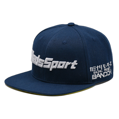 Erkekler İçin Pamuk Düz Bill Gorras 3D İşlemeli Snapback Şapkalar