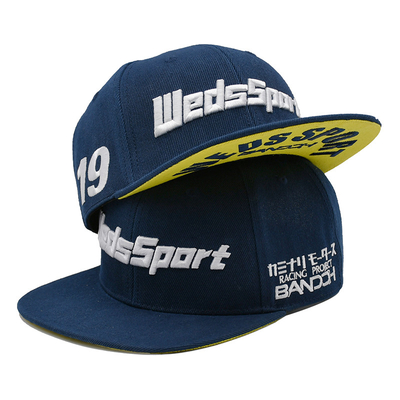 Erkekler İçin Pamuk Düz Bill Gorras 3D İşlemeli Snapback Şapkalar