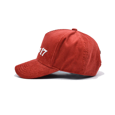 Düzenlenebilir Kemer 5 Panel Beyzbol Başlığı Güçlendirilmiş Dikişlerle Ve Eğilmiş Vizörle