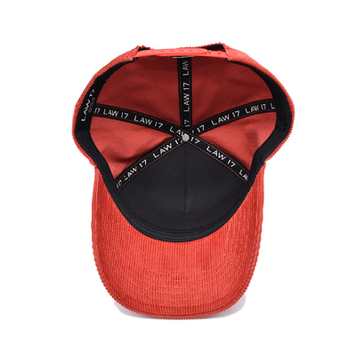 Düzenlenebilir Kemer 5 Panel Beyzbol Başlığı Güçlendirilmiş Dikişlerle Ve Eğilmiş Vizörle