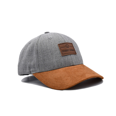 Suede 6 Panel Beyzbol Başlığı Renk Eşleşen Dikiş ve Güçlendirilmiş Dikişlerle