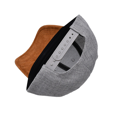 Suede 6 Panel Beyzbol Başlığı Renk Eşleşen Dikiş ve Güçlendirilmiş Dikişlerle