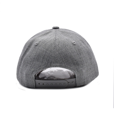 Suede 6 Panel Beyzbol Başlığı Renk Eşleşen Dikiş ve Güçlendirilmiş Dikişlerle