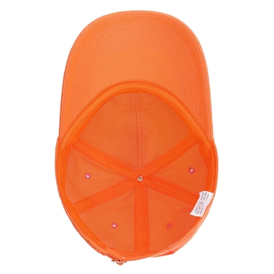 Toptan Satış 6 Panel Eğimli Kenarlı Beyzbol Şapkası Unisex Turuncu Sprot şapkalar
