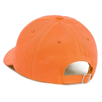 Toptan Satış 6 Panel Eğimli Kenarlı Beyzbol Şapkası Unisex Turuncu Sprot şapkalar