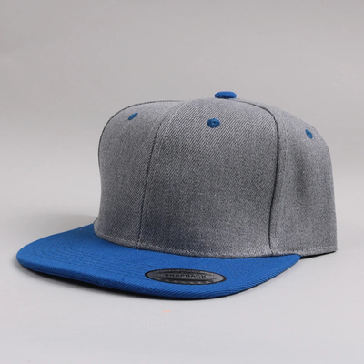 Yeni Yetişkinler 6 Panel Snapback Kapak Özel İki Tonu Düz Kenar Snapback Kapak