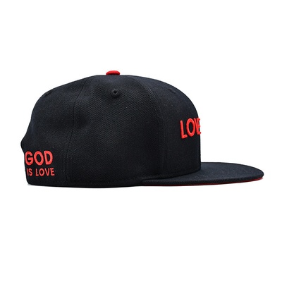 3 boyutlu nakışlı logo ve iç bant baskı dokuma etiketi ile ayarlanabilir boyutlarda Snapback şapka