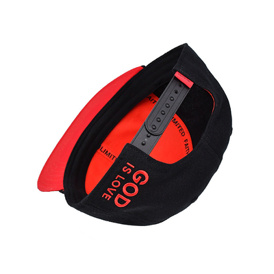 3 boyutlu nakışlı logo ve iç bant baskı dokuma etiketi ile ayarlanabilir boyutlarda Snapback şapka