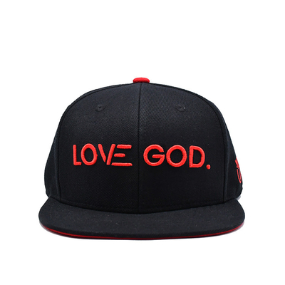 3 boyutlu nakışlı logo ve iç bant baskı dokuma etiketi ile ayarlanabilir boyutlarda Snapback şapka