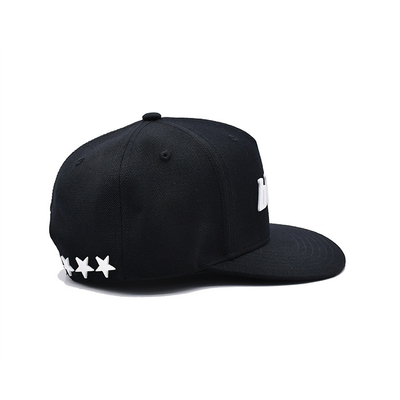Özel Kauçuk Patch Düz Kenarlı Unisex Snapback Şapkalar