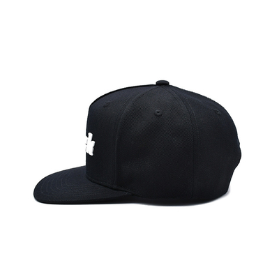 Özel Kauçuk Patch Düz Kenarlı Unisex Snapback Şapkalar