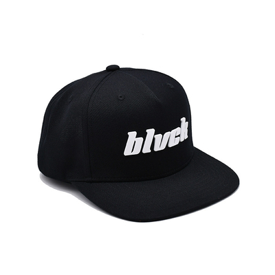 Özel Kauçuk Patch Düz Kenarlı Unisex Snapback Şapkalar
