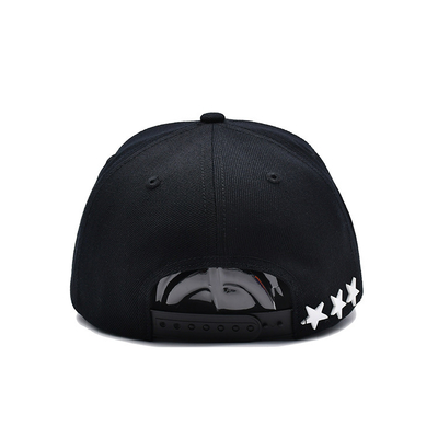 Özel Kauçuk Patch Düz Kenarlı Unisex Snapback Şapkalar