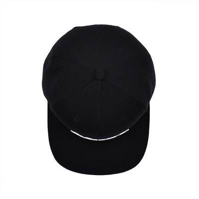Özel Kauçuk Patch Düz Kenarlı Unisex Snapback Şapkalar