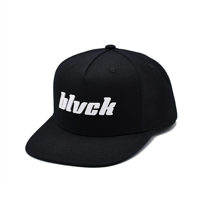 Özel Kauçuk Patch Düz Kenarlı Unisex Snapback Şapkalar