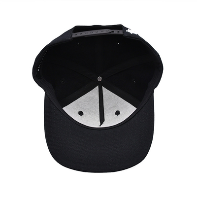 Özel Kauçuk Patch Düz Kenarlı Unisex Snapback Şapkalar