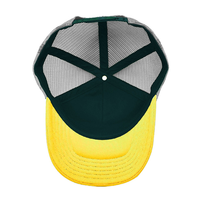 Özel Sünger Konforlu 6 Panel Düz Vizör Yapılandırılmış Kamyoncu Başlığı