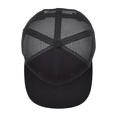 Nefes alıcı pamuk 6 panelli unisex kamyon şapkası ve nakışlı logo ve dokuma etiketi
