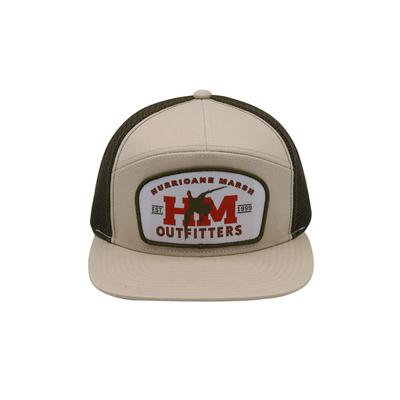 Unisex pamuklu kamyon şapkası düz vizörlü ve nakışlı çizgisi olan Snapback dokuma yama