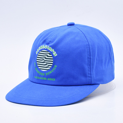 Yüksek kaliteli özel baskılı snapback şapkaları mavi yapılandırılmamış 5 panel düz kenarlı erkekler için açık hava yumuşak hip hop şapkaları