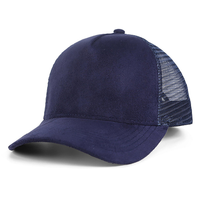 Yüksek Kalite 5 Panel Pembe Süet Kamyon Şapkası Özel Kadınlar Moda Boş Kamyon Şapkası Toptan