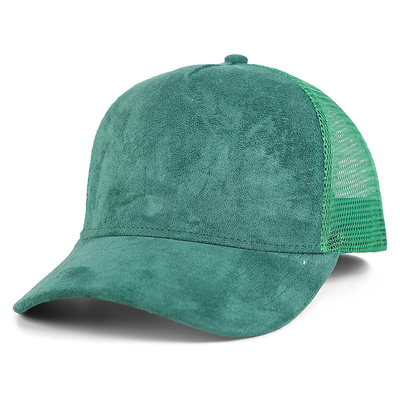 Yüksek Kalite 5 Panel Pembe Süet Kamyon Şapkası Özel Kadınlar Moda Boş Kamyon Şapkası Toptan