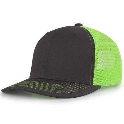 Plastik Snapback ile Özel Ön Kavisli Mesh Şapka Pamuk Kamyon Şapka