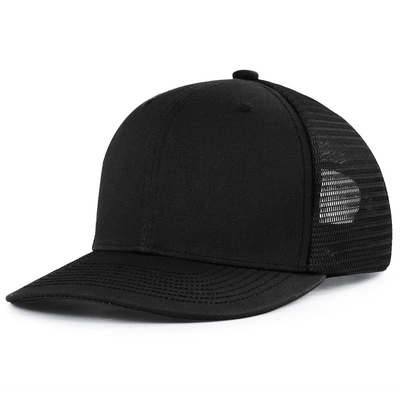 Plastik Snapback ile Özel Ön Kavisli Mesh Şapka Pamuk Kamyon Şapka