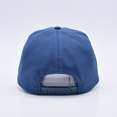 Toptan mavi ip beyzbol şapkası özel yapılandırılmış nakış logo 5 panel golf şapkaları gorras