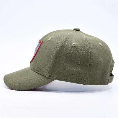 Özel Gorras spor tedarikçisi 6 panel yeşil beyzbol şapkası yüksek kaliteli 3d nakış beyzbol şapkası