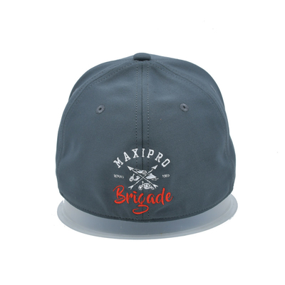 OEM Toptan Satın Alım 6 Panel Gri Elastik Beyzbol Şapkaları Özel Beyzbol Şapkası Kapalı Geri Uygulanmış Gorras