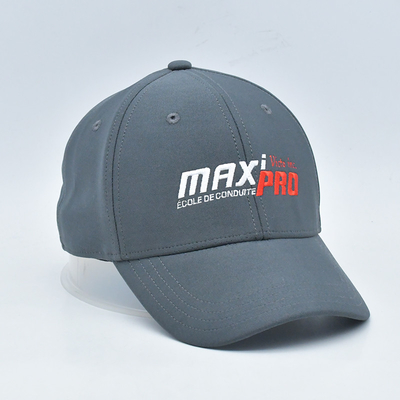 OEM Toptan Satın Alım 6 Panel Gri Elastik Beyzbol Şapkaları Özel Beyzbol Şapkası Kapalı Geri Uygulanmış Gorras
