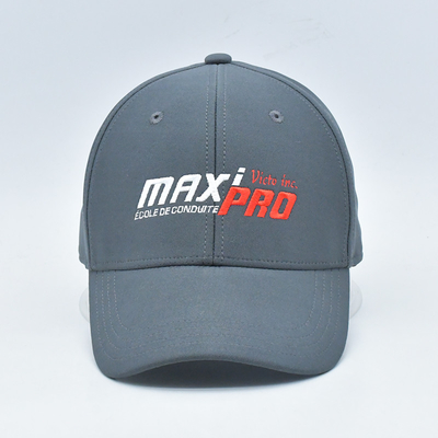 OEM Toptan Satın Alım 6 Panel Gri Elastik Beyzbol Şapkaları Özel Beyzbol Şapkası Kapalı Geri Uygulanmış Gorras
